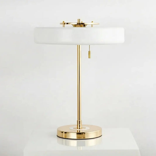 Luminária de Mesa Aura Branca Frente