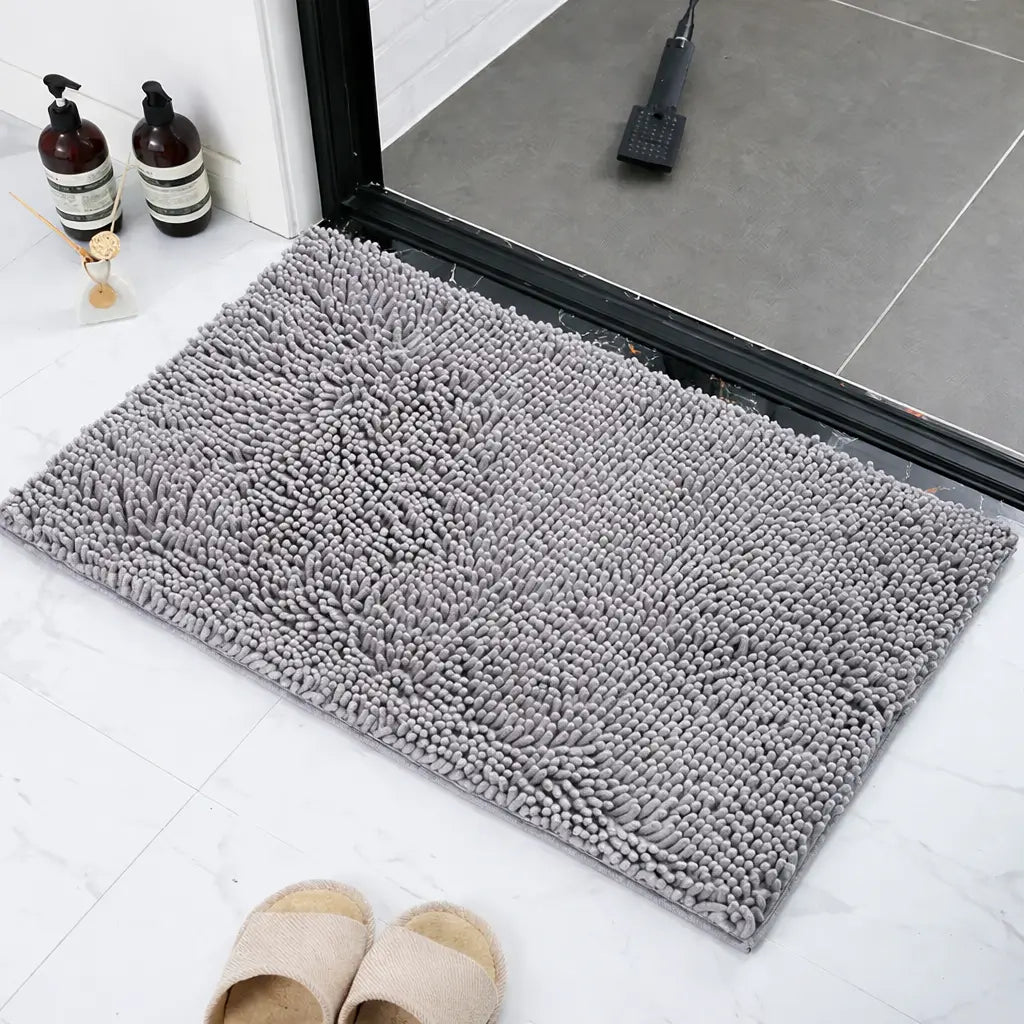 Tapete Banho Cinza Nebula Chão