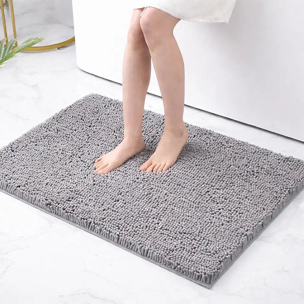 Tapete Banho Cinza Nebula Pé