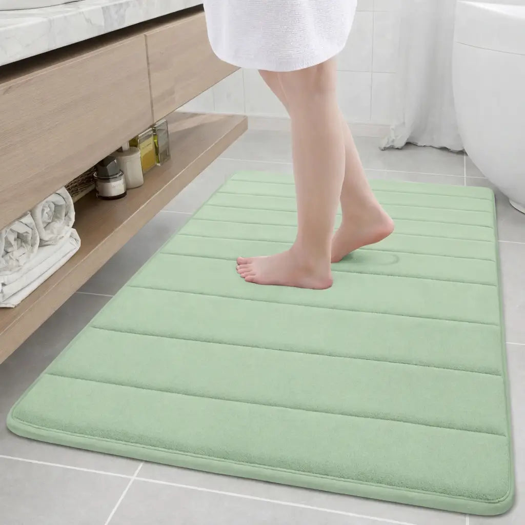 Tapete Banho Verde Claro Banheiro