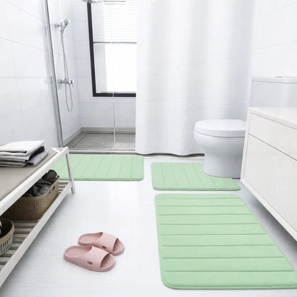 Tapete Banho Verde Claro Lavatorio