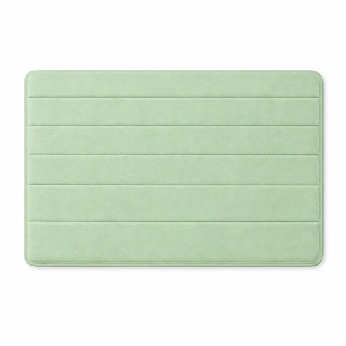 Tapete Banho Verde Claro Fundo Branco