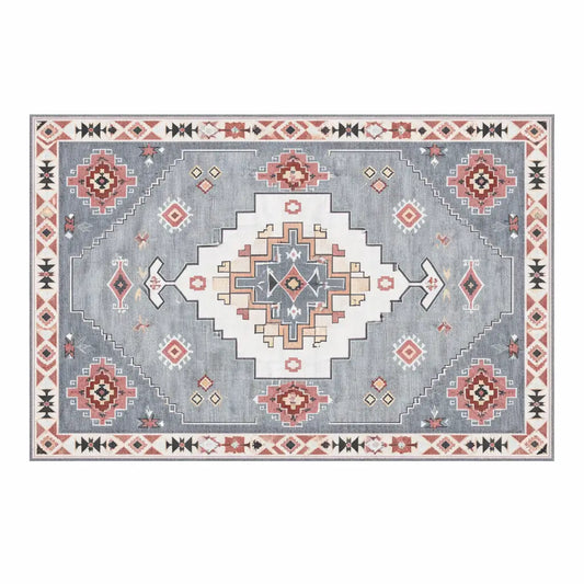 Tapete Deserto Azul Fundo Branco