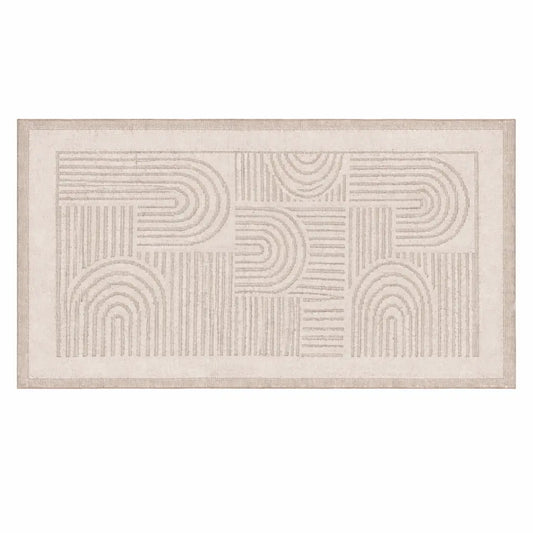 Tapete Quarto Bege Fundo Branco